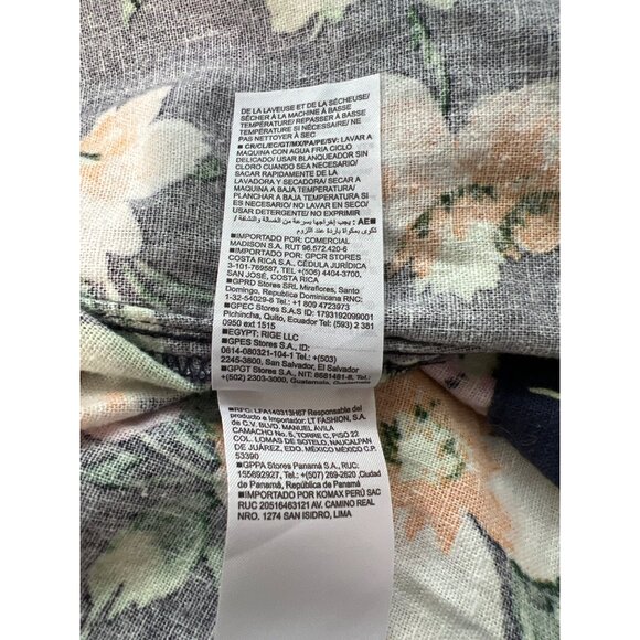 Old Navy Floral Fit and Flare Midi Dress Size Medium Sleeveless Linen Blend NEW - Picture 11 of 13